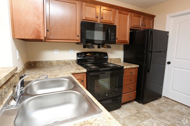 2HAB, 2BA - 1,141 ft² - Cocina - Academy Park Apartments