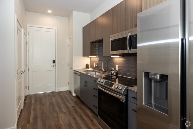 Studio - 549SF - 558SF - Kitchen - Alexan Montview Plaza