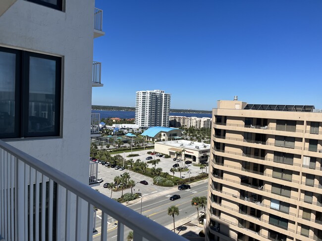 Balcony view of Halifax River - 3043 S Atlantic Ave