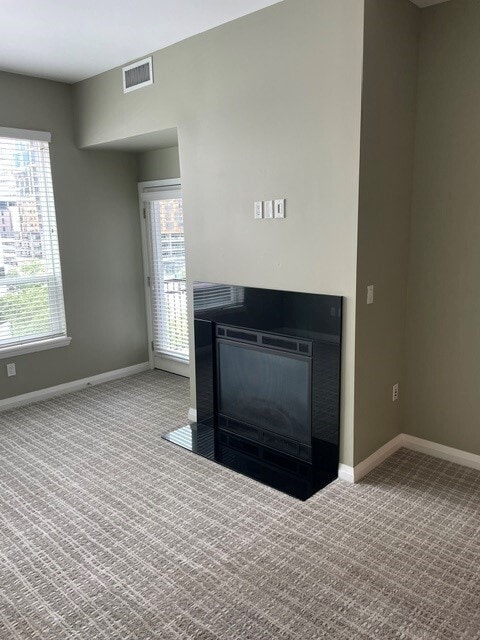 Living Room with Gas Fireplace - 350 S 200 E