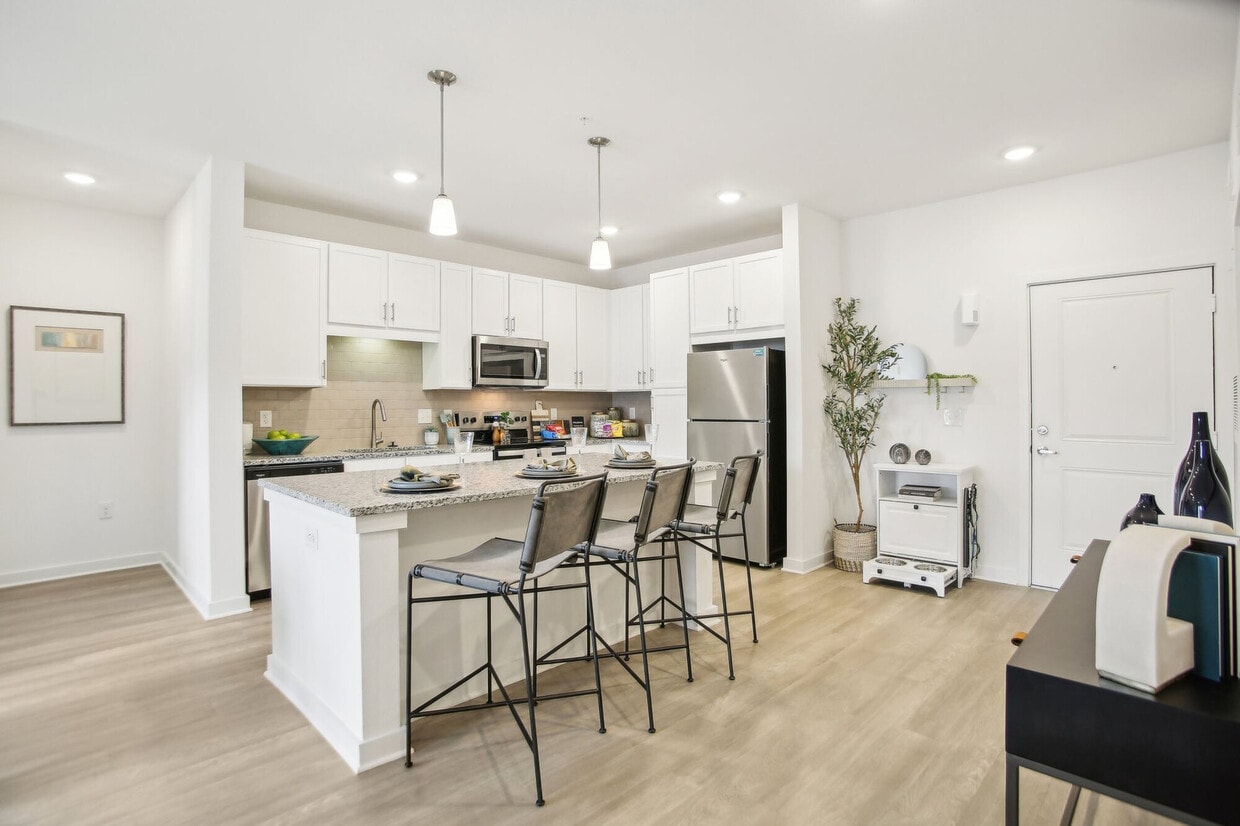 2BR, 2B-1,164SF-Kitchen - Avion Apartments