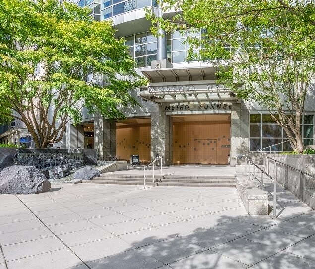 The Downtown Seattle Transit Tunnel serves the metro area’s light rail Red Line
