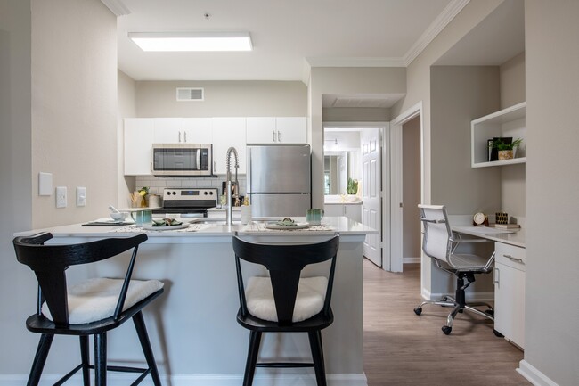 Newly Renovated Kitchen with Quartz Countertops - Monticello by the Vineyard Apartments