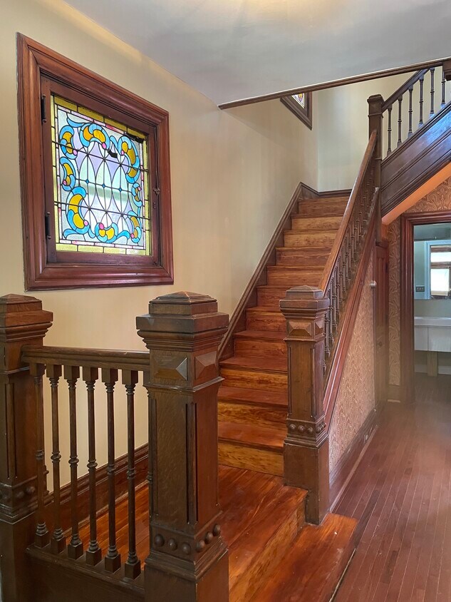Newly refinished staircase - 2212 Kemper Lane
