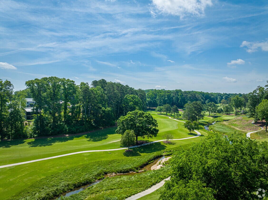 The backside of the golf course near Druid Hills.