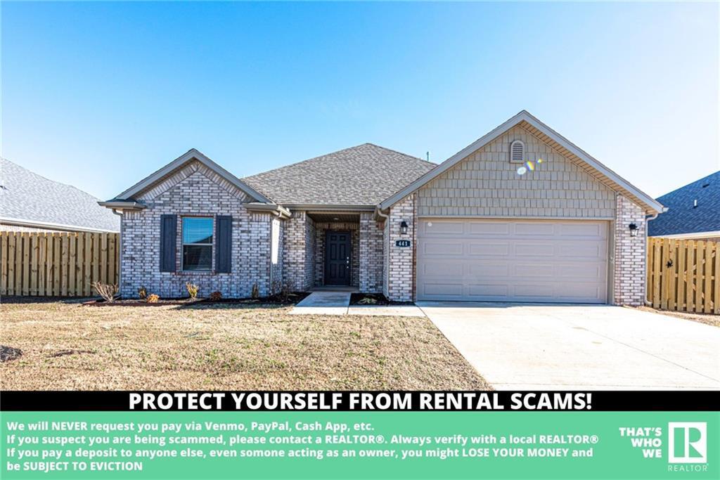 441 Peach Ave, Centerton, AR 72719 House for Rent in Centerton, AR