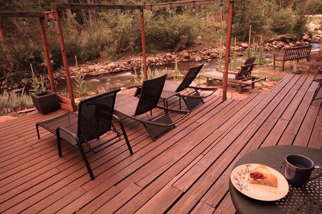 Back Deck Morning - 2927 Riverside Dr