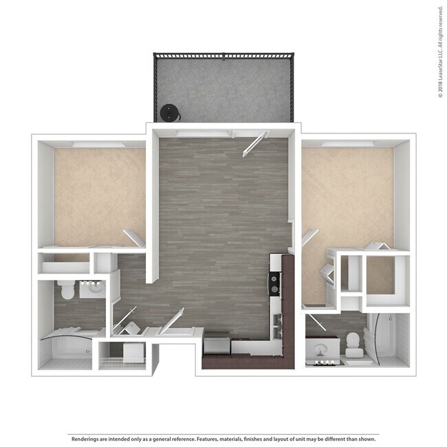 Plano de planta - Coastal Village Apartments