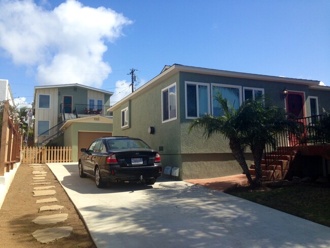 Ext elevation w/gar & duplex in back - 4584 Point Loma Ave