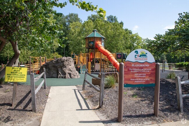 View of the playground at Washington Township Park located in Avon, IN.