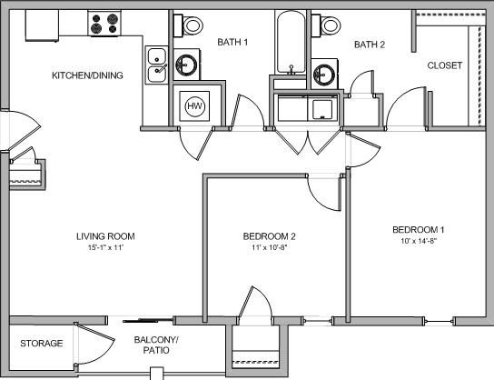 2BR/2BA - Hamptons of Neosho