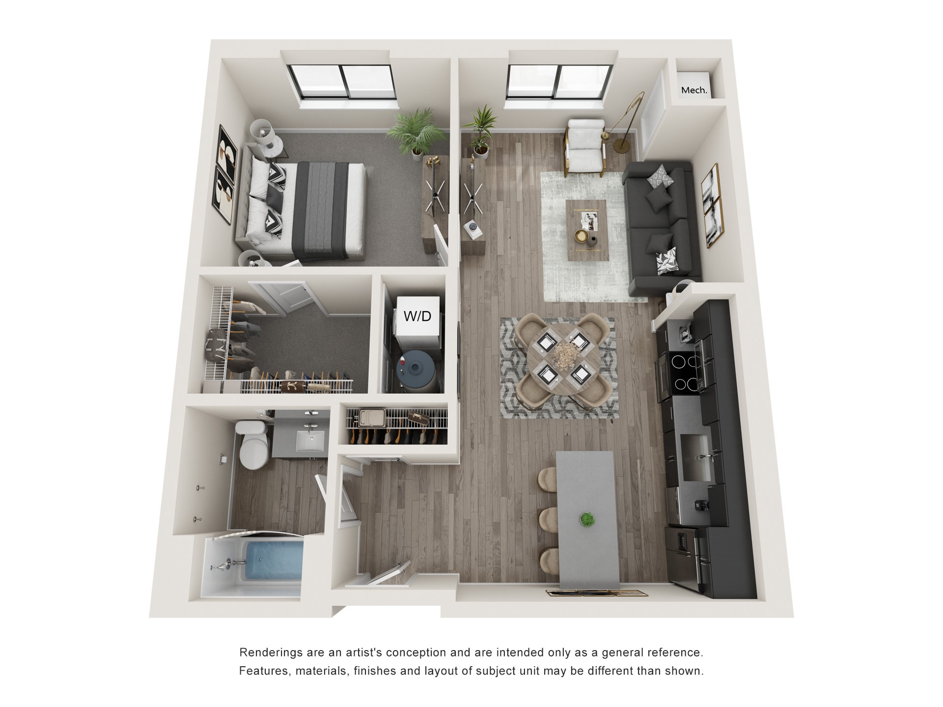 The Abbey Townhomes and Flats – 1bdx1ba