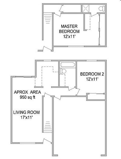 2BR/1.5BA - Lakewood Plaza
