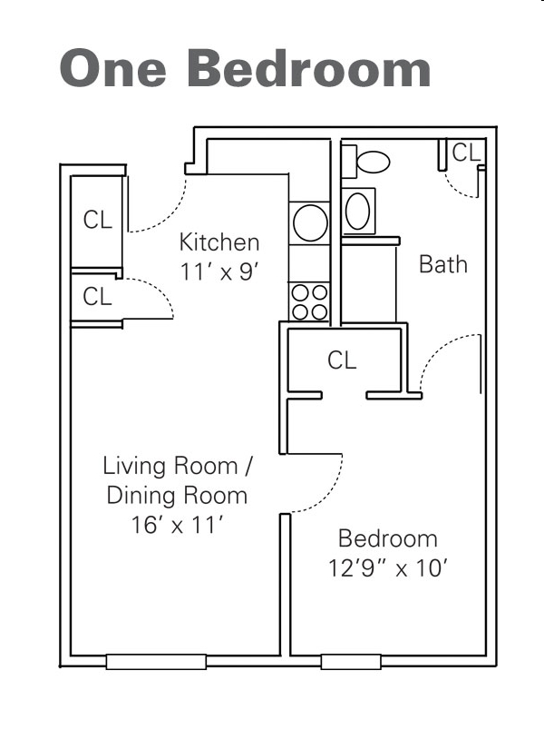 1BR/1BA - Rose Hill House II