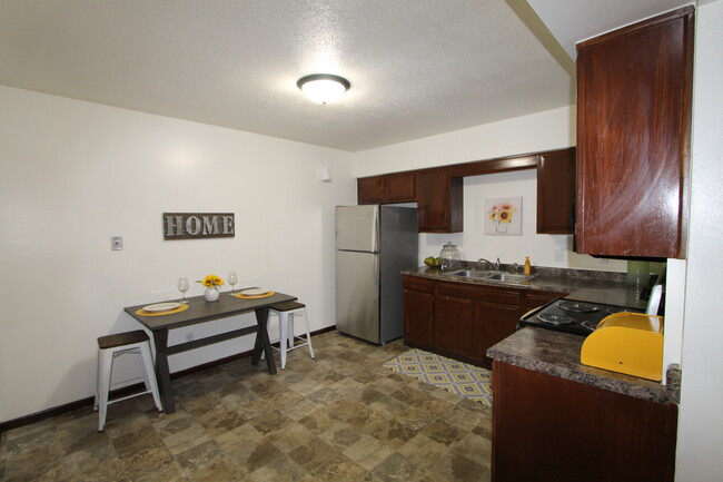 Two Bedroom kitchen - Wayland Square Apartments