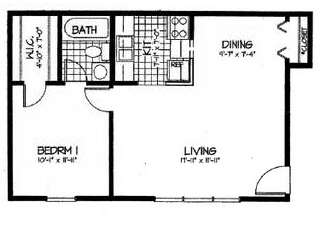 1BR/1BA - Boulder Hill Apartments