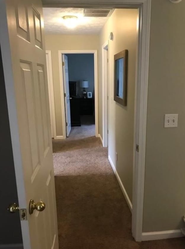 Main hall upstairs with extra storage. Also has storage on main level under the stairs. - 231 Legacy Lane