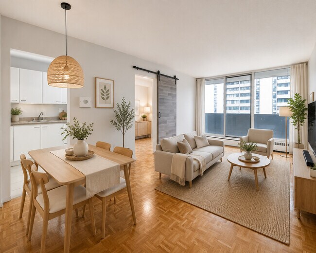 1 chambre + bureau, aménagé - 1765 & 1775 Weston Rd Apartments