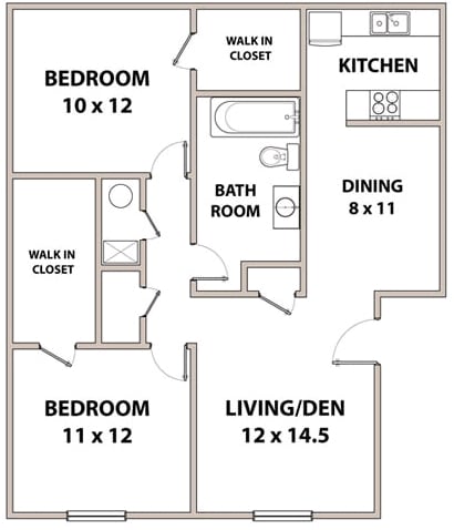 2BR/1BA - The 1856