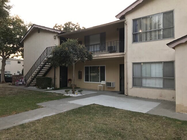 Outside apartment complex - 717 E Santa Fe Ave Apartments