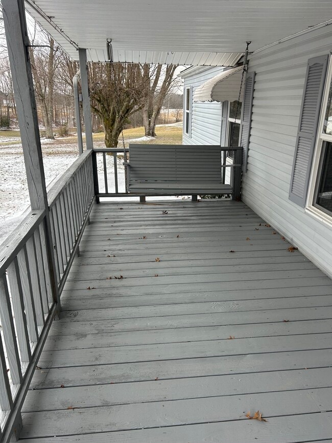 Front Porch with Swing - 503 Vanzant Rd