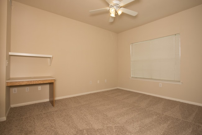 Built-In Computer Desk - Oak Grove