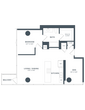 1 Bed/1 Bath Den-A5D