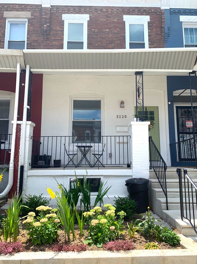 Front porch and garden - 5220 Larchwood Ave