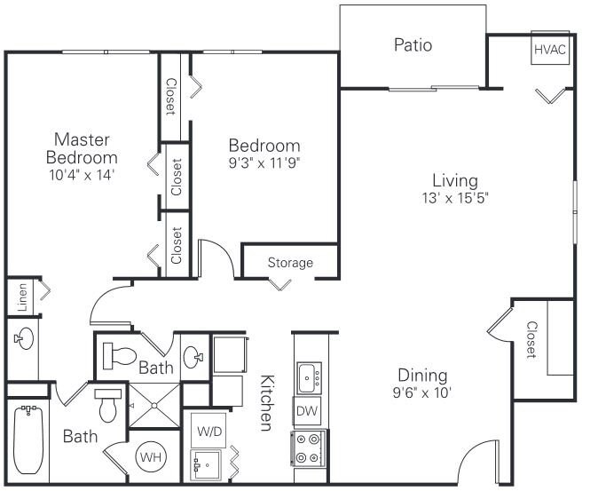 Parkridge Apartments – Cobblestone: Patio/First Floor