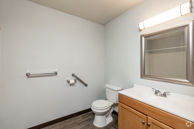 2BR, 1BA - 916SF - Bathroom - Black Hawk Village