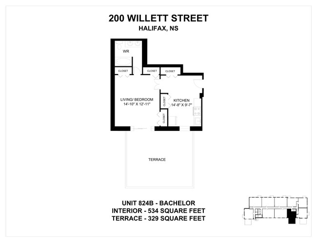 Plan d'étage - 200 Willett Street