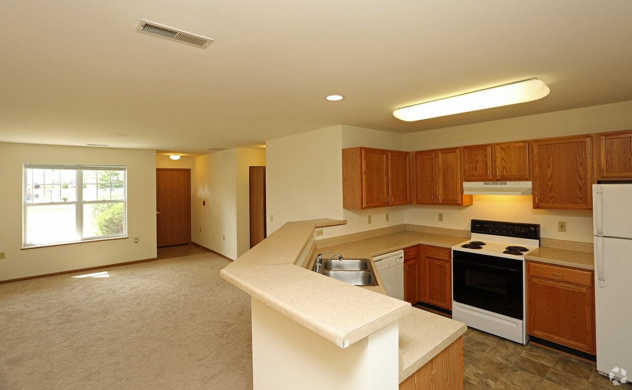 Kitchen Style 1 - Prairie Oaks Apartments