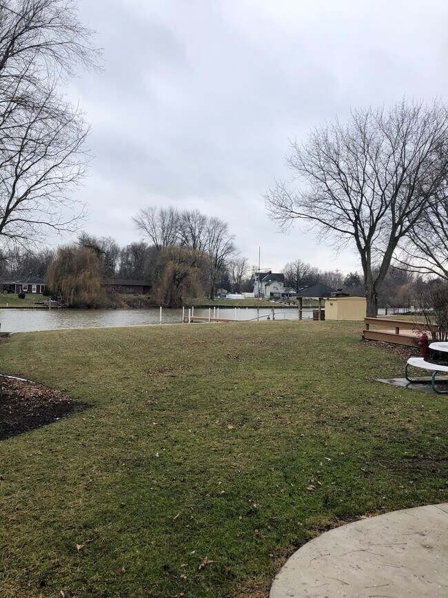 Back yard view from patio - 25540 N River Rd