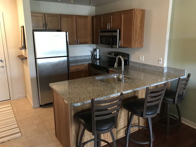 Kitchen with granite and updated appliances - 351 Oakhill Ave