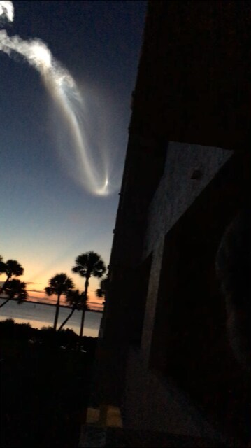 Atlas Rocket launch (seen from balcony)-continued - 5055 Dixie Hwy NE