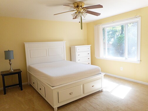 Bedroom with Full windows - 5904 River Rd