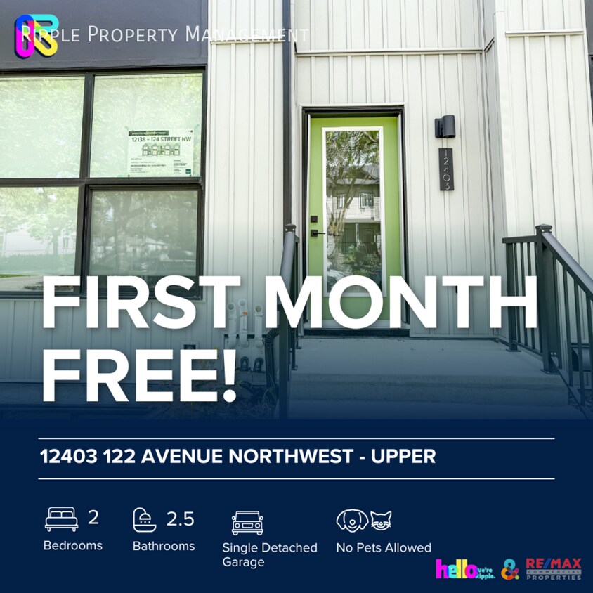 Primary Photo - Modern 2 Beds, 2.5 Baths Main Floor/ Upper...