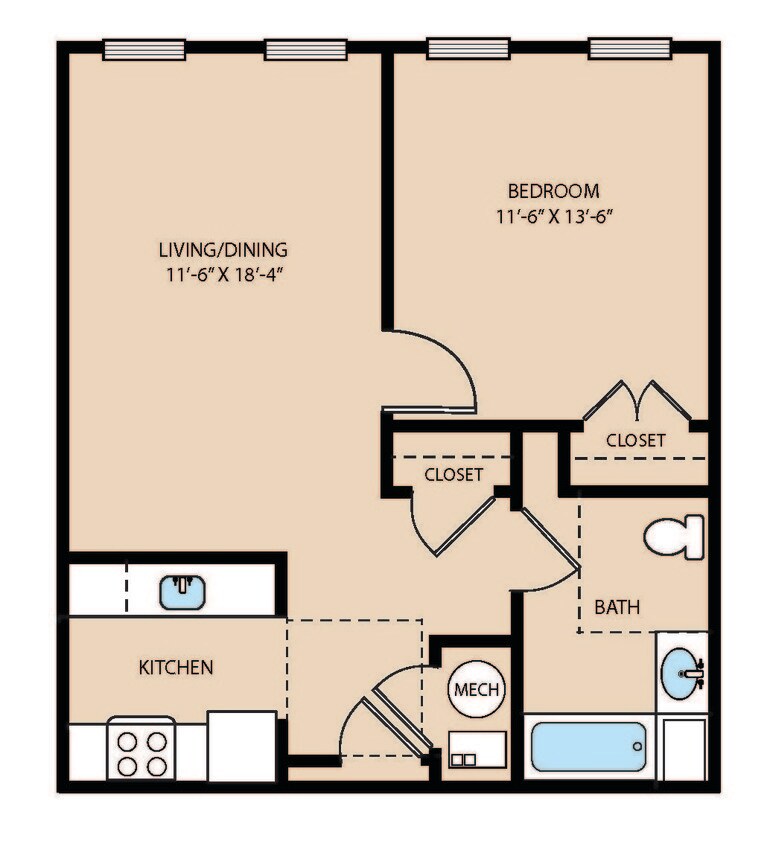 Floorplan - 55 Harvey at Providence Square