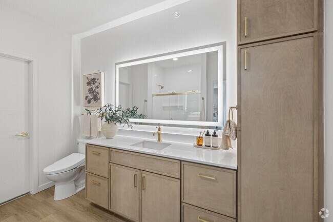 1 dormitorio, 1 baño - 724 pies cuadrados - Baño - The Winston at Five Fountains
