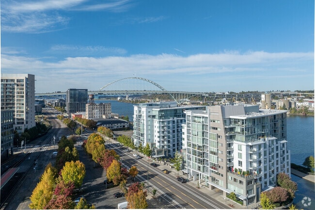 Downtown Portland offers condos with stunning water views.