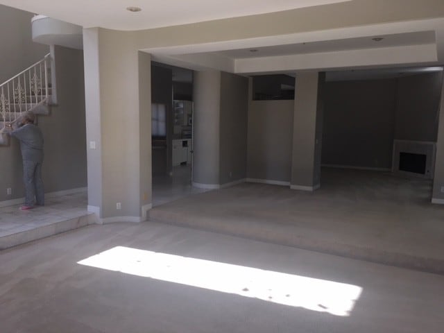 dining room and living room - 723 S Broadway