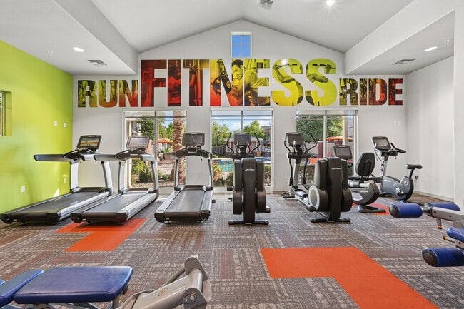 Elevate your lifestyle at Highland Groves at Morrison Ranch, where our state-of-the-art fitness center inspires healthy living. Enjoy modern equipment and a vibrant atmosphere. Join us today and transform your routine! - Highland Groves at Morrison Ranch Apartments