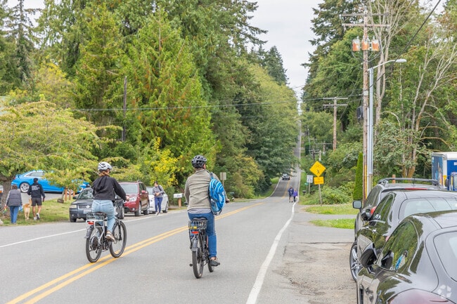Cycling is a popular transportation method on Bainbridge Island.