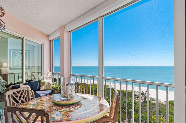 spacious lanai with music - 253 Barefoot Beach Blvd