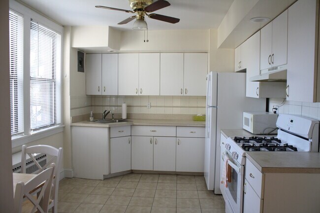 Eat In Kitchen With Ceiling Fan Has Lots Of Cabinets - 3 Greenridge Avenue