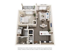 The Villas at Harbour Cove - 1 Bed, 1 Bath, 785 sq. ft. - THE VILLAS AT HARBOUR COVE