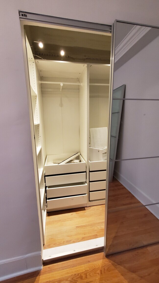 bedroom walk in closet - 510 West 110th Street