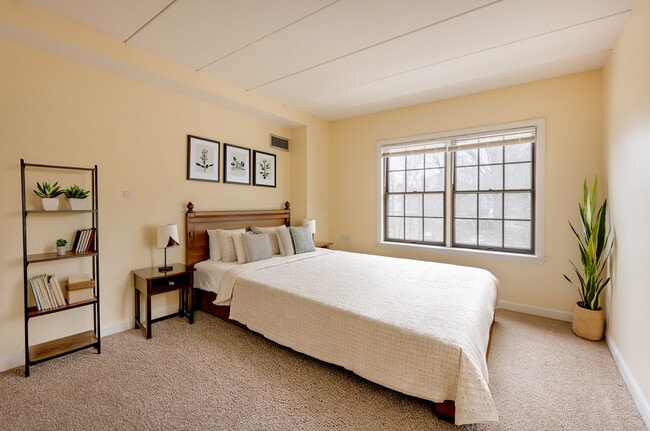 Staged Main Bedroom - 2 Bed 2 Bath - Phillips Park Apartments