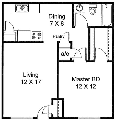 Floorplan - Lawnwood Apartments