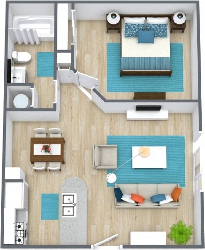 Plano de planta - Bennett Ridge Apartments